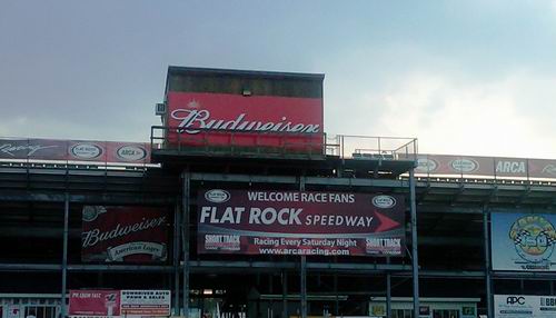 Flat Rock Speedway - GRANDSTAND FROM RANDY